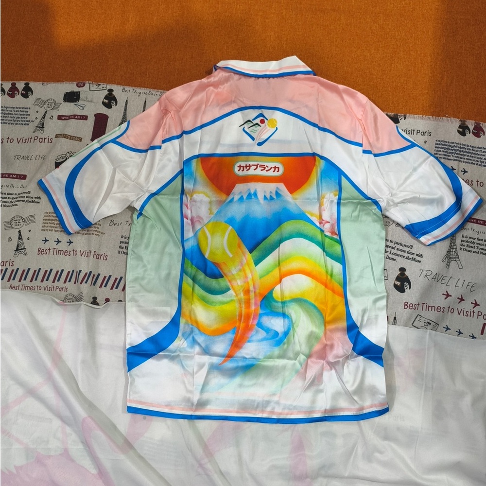 Casa Blanca Men’s Multicolor Graphic Button-Down Shirt - Picture 7 of 8